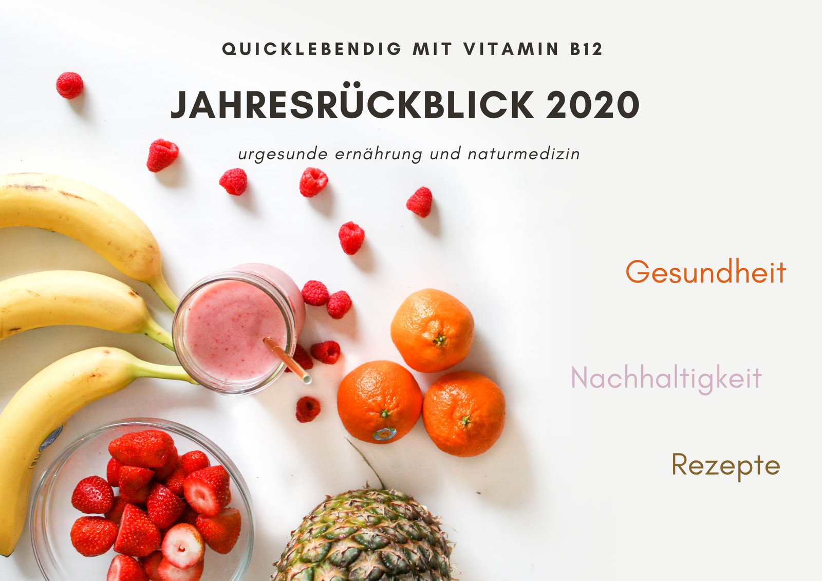 Vitamin B12 Jahresrückblick 2020 Gesundheit Nachhaltigkeit Rezepte